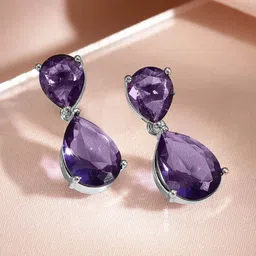 Rubans Rhodium Plated Cubic Zirconia Studded Jewellery Set image 3