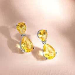 Rubans Rhodium Plated Cubic Zirconia Studded Jewellery Set image 2