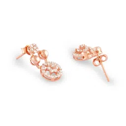 Zaveri Pearls Rose Gold-Plated Cubic Zirconia-Studded Jewellery Set image 2