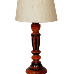 Foziq Brown Solid Table Lamp image 2