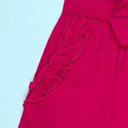 Cutiekins Girls Mid-Rise Bow Detailed Shorts image 3