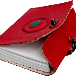 craft shop Handcrafted 100% Pure Leather A5 Diary Unruled 100 Pages image 1