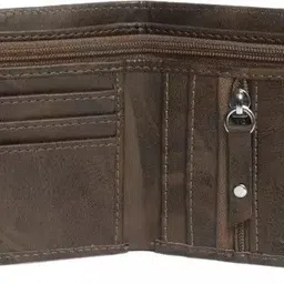 sonrisa Men Trendy Brown Artificial Leather Wallet image 4