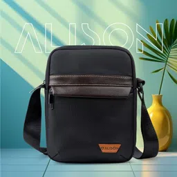 alison Black Men Sling Bag Men Sling Bag Side Bag for Men-picture-22