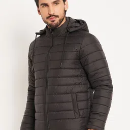 vero amore Men Self Design Quilted Jacket image 3