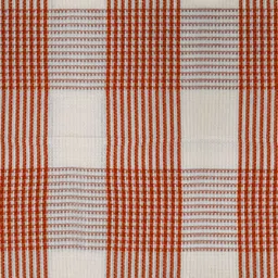 Athom Trendz Unisex Set Of 2 White & Orange Checked 210 GSM Premium Bath Towels image 4