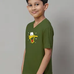 Friskers Boys Graphic Printed Slim Fit Pure Cotton T-Shirt image 2