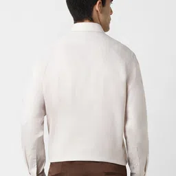 Van Heusen Textured Self Design Pure Cotton Formal Shirt image 5