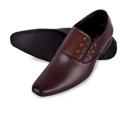 aadi Men Textured Comfort-Fit Formal Oxfords image 5