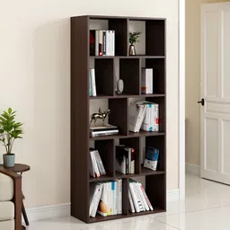 furneaser Hallen Bookcase, Multipurpose Book Cabinet, Display Rack, Engineered Wood Open Book Shelf image 1