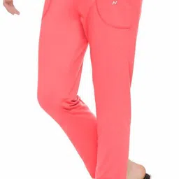 afronaut Women Solid Pink Track Pants-picture-22