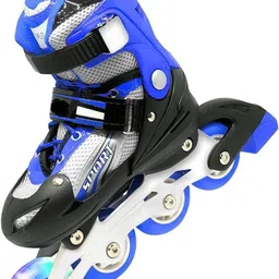 sharnga 4 Wheels Adjustable Inline Skates for Boys Girls Kids Age 6-15 - Skating Shoes In-line Skates - Size 7,7.5,8 UK image 3