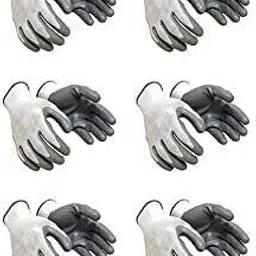 suresafe Nylon Safety Gloves 10 Pairs | Anti Cut | Cut Resistant | Industrial | Domestic Nitrile Safety Gloves-picture-10