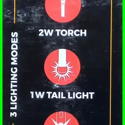 sahu EVEREADY 2W TORCH RECHARGEABLE - TRISHUL DL 141 SUPER BRIGHT LED [ 3 LIGHTS ] Torch image 2