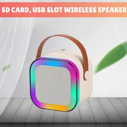 Clairbell W12 (PORTABLE WIRELESS BLUETOOTH SPEAKER) Dynamic Thunder Sound & RGB LightE39 10 W Bluetooth Laptop/Desktop Speaker image 1