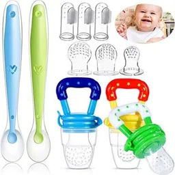 hidden beauty P7 Baby Fruit Nibble Silicon Fruit/Juice Feeder nipple Feeder (pack of 2) Teether and Feeder image 3