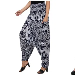 narnari Printed Rayon Women Harem Pants image 1