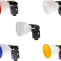 fotokina Flash Diffuser Reflector for Camera Flash Photography with 4 Color DSLR Speedlight Diffuser image 2