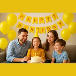 bzore Solid 50 Pcs Metallic Yellow Ballons for Birthday, Anniversary & Party Decoration Balloon image 5