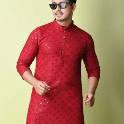 r m dresses Men Pure Cotton Kurta Pyjama Set image 5