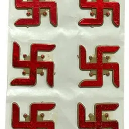 lakhdatar mall 8.89 cm Swastik Sticker for Door Entrance Wall Decoration Diwali Items for Home Non-Reusable Sticker-picture-21