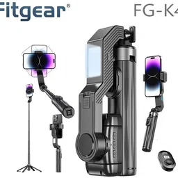 Fitgear FG-K4 Face Tracking Triod Led Light 1-Axis Phone Stabilizer Selfie Stick Single Gimbal for Mobile-picture-14