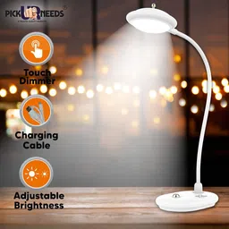 pick ur needs Lithium Battery Rechargeable LED Touch On/Off Uniqe Switch Touch Dimmer Table Lamp Study Lamp image 3