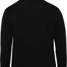 allen solly Men Solid V Neck Black Sweater image 3