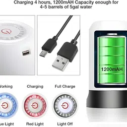 naxsam NX-WP001 Automatic Water Can Dispenser Pump With Rechargeable Battery Bottled Water Dispenser image 4