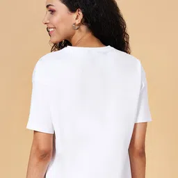 People Typography Printed Round Neck Drop-Shoulder Regular T-shirt image 5