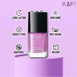 KAFI Shine PRO Long Lasting Nail Lacquer 10ml - Love In The Mist image 5