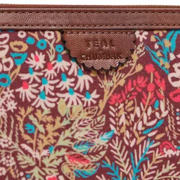 TEAL BY CHUMBAK Women Floral Printed Canvas Zip Around Wallet image 4