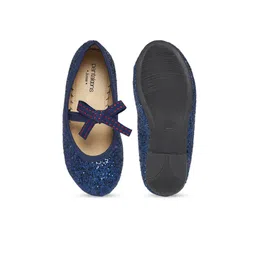 Pantaloons Junior Girls Navy Blue Party Ballerinas Flats image 4