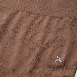 hrx by hrithik roshan Solid Women Brown Tights image 3
