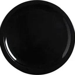 wavecraft designs Unbreakable Plain Black Designed (27'cm) Dinner Lunch Plate (Pack of 1) Dinner Plate-picture-16