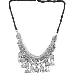 UNIVERSITY TRENDZ Silver-Plated Oxidized Layered Necklace image 4