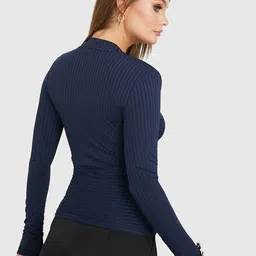 Styli Geometric Printed Regular Wrap Top image 3