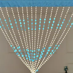 mk creative store 231.36 cm (8 ft) Door PVC Semi Transparent Curtain Single Curtain-picture-15