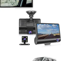 maties 4inch 3Way Car DVR Camera 1080P Video Recorder Cameras 121 Black LCD-picture-32