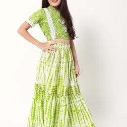 Readiprint Fashions Girls Printed Ready to Wear Lehenga & Blouse With Dupatta image 5