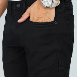 allen solly Men Regular Mid Rise Black Jeans image 5