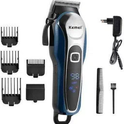 Kemei KM-1995 Rechargeable With LCD Display Runtime: 120 min Trimmer for Men (Multicolor) Runtime: 120 min Trimmer for Men & Women Runtime: 120 min Trimmer for Men & Women (Blue) Trimmer 120 min Runtime 4 Length Settings-picture-26