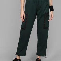 chkokko Women Solid Dark Green Track Pants-picture-29