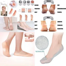 Soft Silicone Heel Protructor, Crack Heel Support ( 1 Pair ) Heel Support-image-45