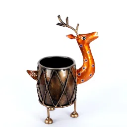 craft tree Deer Yellow & Iron Pen Stand image 5