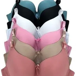 hanu Pack of 2 Women T-Shirt Lightly Padded Bra-picture-21