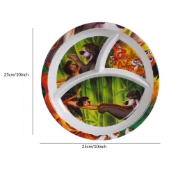 cdi Multicolor Mogli Printed Melamine (Set of 4) Kids Plates image 4