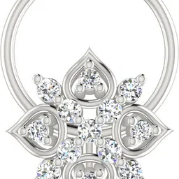 avsar Varjika 14kt Cubic Zirconia White Gold Nose Wire-picture-42