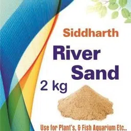 SIDDHARTH FISH FARM , RIVER SAND NATURAL ORGANIC SAND 100% PURE AND ORGANIC (2 KG) Sand Planted Substrate-image-1
