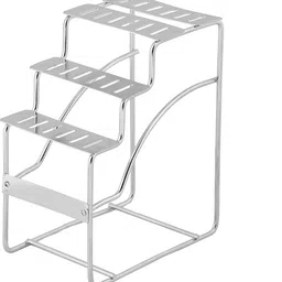 matfa Stainless Steel Stair Shape Cutlery Stand with 18 Spoons and 6 Folks Stainless Steel Cutlery Set image 4